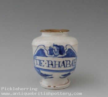 Drug Jar  T.DE. RHABARB