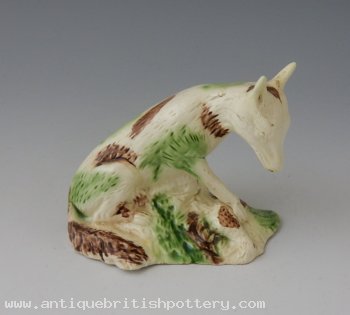 A Wood Family Creamware fox